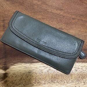 Coach Forest Green Leather Wallet